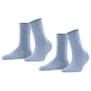 Esprit Basic Easy 2 Pack Socks - Jeans Blue