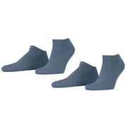 Esprit Basic Uni 2 Pack Sneaker Socks - Light Denim Blue