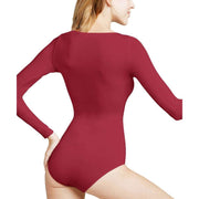 Falke Fine Cotton Long Sleeved Bodysuit - Scarlet Red