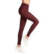 Falke Softmerino Leggings - Burgundy