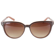 French Connection Small Round Glamour Sunglasses - Brown Tort