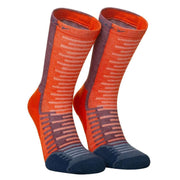 Hilly Active Crew Min Socks - Orange/Burgundy