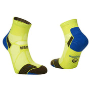 Hilly Marathon Fresh Anklet Min Socks - Acid/Royal Blue