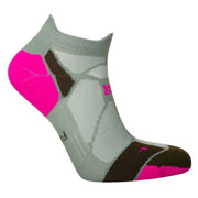 Hilly Marathon Fresh Min Socklets - Sage/Fluo Pink