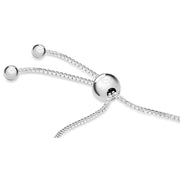 KJ Beckett Snake and Box Adjustable Slider Bracelet - Silver