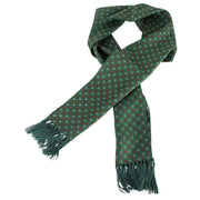 Knightsbridge Neckwear Diamond Aviator Silk Scarf - Green