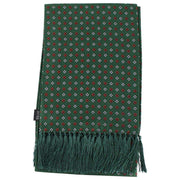Knightsbridge Neckwear Diamond Aviator Silk Scarf - Green