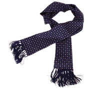 Knightsbridge Neckwear Diamond Aviator Silk Scarf - Navy