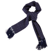 Knightsbridge Neckwear Diamond Aviator Silk Scarf - Navy