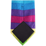 Knightsbridge Neckwear Kensington Striped Silk Tie - Multi-colour