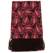 Knightsbridge Neckwear Paisley Aviator Silk Scarf - Purple
