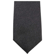 Knightsbridge Neckwear Plain Woven Tie - Charcoal