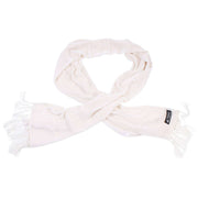 Knightsbridge Neckwear Velvet Scarf - White