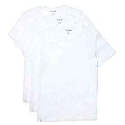 Lacoste Crew Neck Slim 3 Pack T-Shirts - White