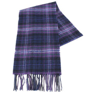 Locharron of Scotland Bowhill Scotland Forever Modern Lambswool Scarf  - Purple