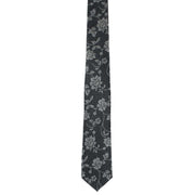 Michelsons of London Baroque Floral Silk Tie - Grey