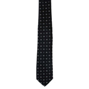 Michelsons of London Dash Diamonds Polyester Tie - Black