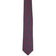 Michelsons of London Diamond Geometric Silk Tie - Red