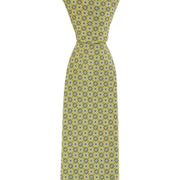 Michelsons of London Diamond Geometric Silk Tie - Yellow