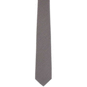 Michelsons of London Dogtooth Silk Tie - Wine