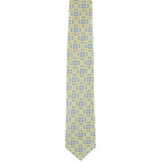 Michelsons of London Linking Medallion Silk Tie - Yellow