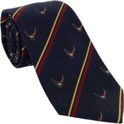 Michelsons of London Pheasant Silk Tie - Navy