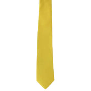 Michelsons of London Plain Ployester Tie - Gold