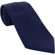 Michelsons of London Plain Ployester Tie - Navy