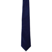 Michelsons of London Plain Ployester Tie - Navy