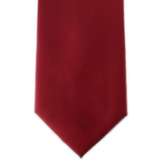 Michelsons of London Plain Ployester Tie - Red