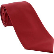 Michelsons of London Plain Ployester Tie - Red