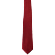 Michelsons of London Plain Ployester Tie - Red