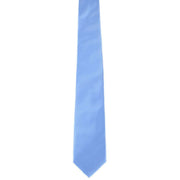 Michelsons of London Plain Rib Polyester Tie - Blue