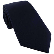 Michelsons of London Plain Silk Tie - Navy