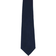 Michelsons of London Plain Silk Tie - Navy Blue