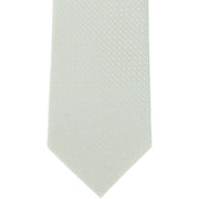 Michelsons of London Semi Plain Tie and Pocket Square Set - Ivory