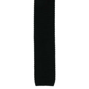 Michelsons of London Silk Knitted Tie - Black
