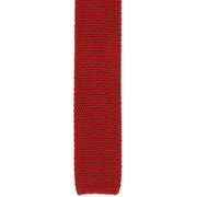 Michelsons of London Silk Knitted Tie - Red