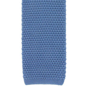 Michelsons of London Silk Knitted Tie - Sky Blue