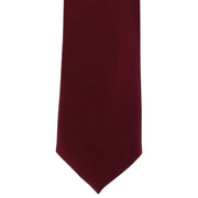 Michelsons of London Slim Satin Polyester Pocket Square and Tie Set - Dark Red