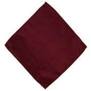 Michelsons of London Slim Satin Polyester Pocket Square and Tie Set - Dark Red