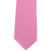 Michelsons of London Slim Satin Polyester Pocket Square and Tie Set - Pink