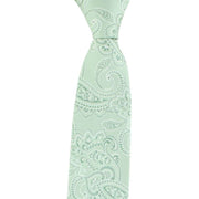 Michelsons of London Spring Paisley Silk Tie - Green