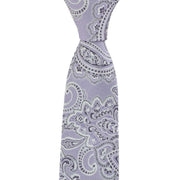 Michelsons of London Spring Paisley Silk Tie - Lilac