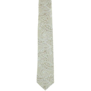 Michelsons of London Spring Paisley Silk Tie - Taupe