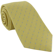 Michelsons of London Textured Dot Silk Tie - Yellow