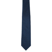 Michelsons of London Wave Design Polyester Tie - Teal