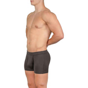 Obviously EliteMan Boxer Brief 3inch Leg - Titanium Grey