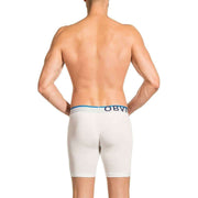 Obviously Everyman AnatoMAX Boxer Breif 6inch Leg - White