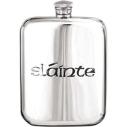 Orton West 6oz Slainte Hip Flask - Silver